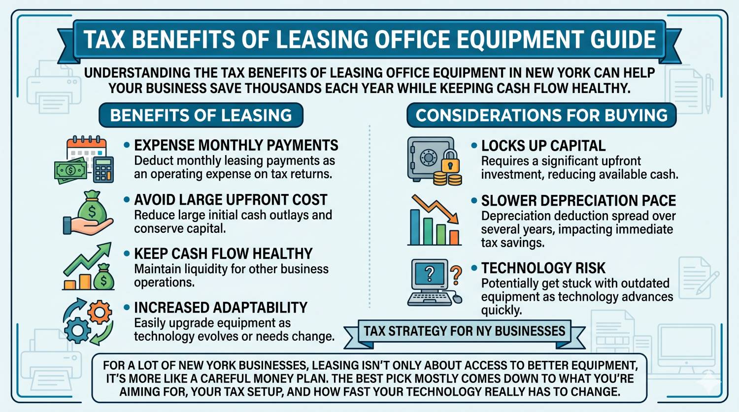 Tax Benefits of Leasing Office Equipment Guide